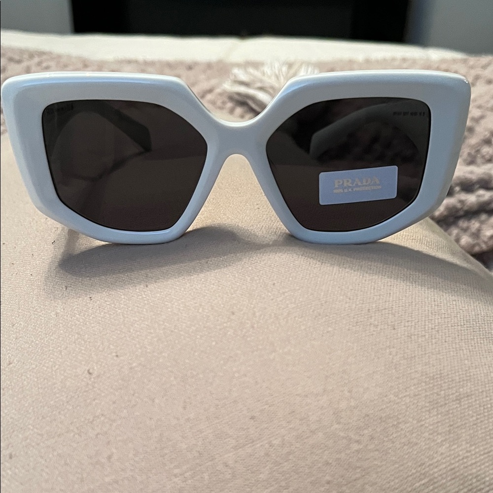 Prada Women's Chic White Sunglasses
